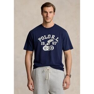 POLO RALPH LAUREN MENS S/S T-SHIRT~2XL BIG~NAVY~NWT~BIG‎ AND TALL